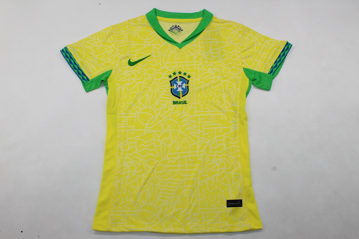 AAA Quality Brazil Woman 2024 Home Soccer Jersey